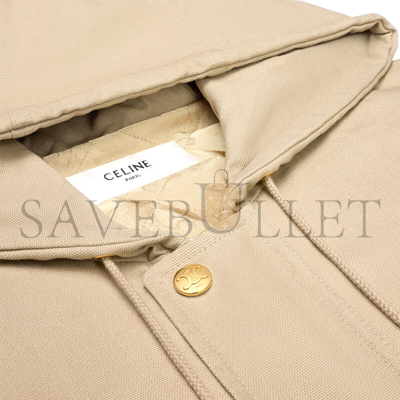 CELINE TRIOMPHE BLOUSON JACKET IN OXFORD COTTON RV03D147V.02LC